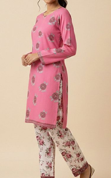 So Kamal Sea Pink Lawn Suit (2 pcs) | Pakistani Lawn Dress in USA- Image 2