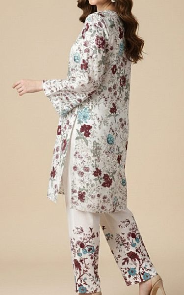 So Kamal White Lawn Suit (2 pcs) | Pakistani Lawn Dress in USA- Image 2