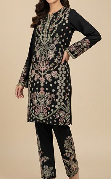 So Kamal Black Lawn Suit (2 pcs) | Pakistani Lawn Dress in USA- Image 2
