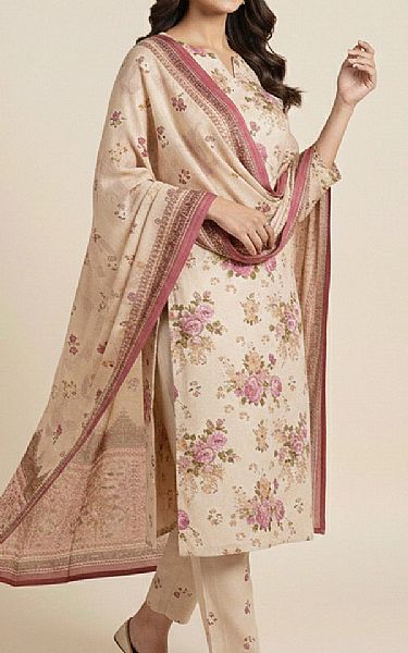 So Kamal Ivory Lawn Suit | Pakistani Lawn Dress in USA- Image 2