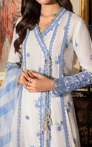 So Kamal Off White Grip Suit | Pakistani Embroidered Chiffon Dresses USA- Image 3