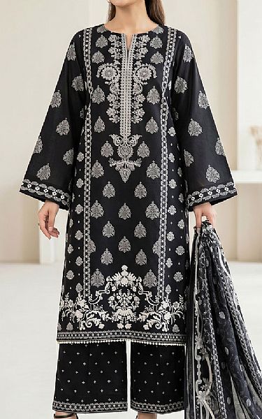 So Kamal Black Lawn Suit | Pakistani Lawn Dress in USA- Image 1