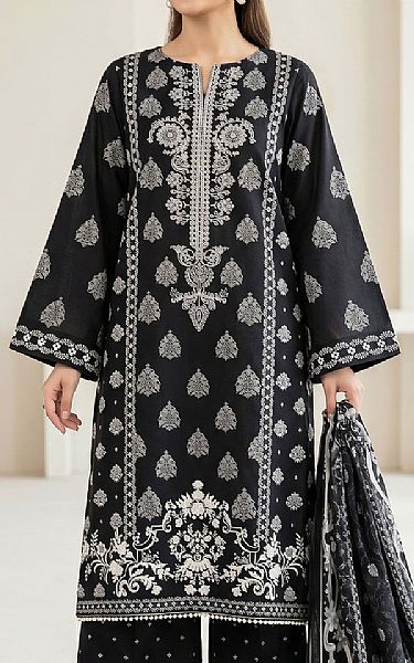 So Kamal Black Lawn Suit | Pakistani Lawn Dress in USA- Image 2