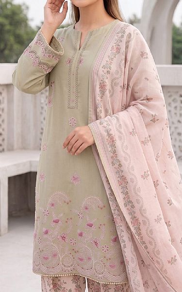 So Kamal Beige/Pale Pink Lawn Suit | Pakistani Lawn Dress in USA- Image 2