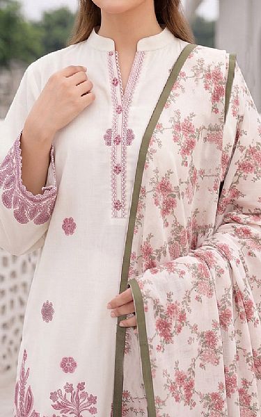 So Kamal Off White Lawn Suit | Pakistani Lawn Dress in USA- Image 2