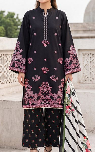 So Kamal Black Lawn Suit | Pakistani Lawn Dress in USA- Image 1
