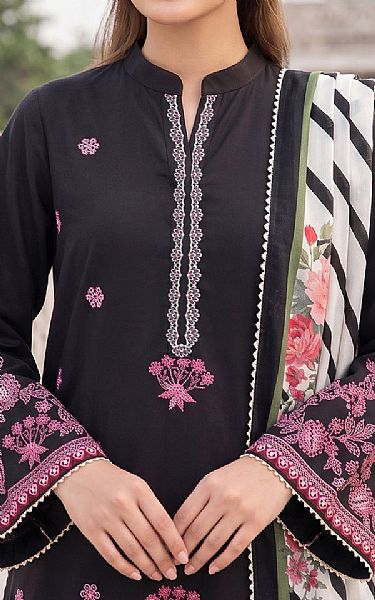 So Kamal Black Lawn Suit | Pakistani Lawn Dress in USA- Image 2