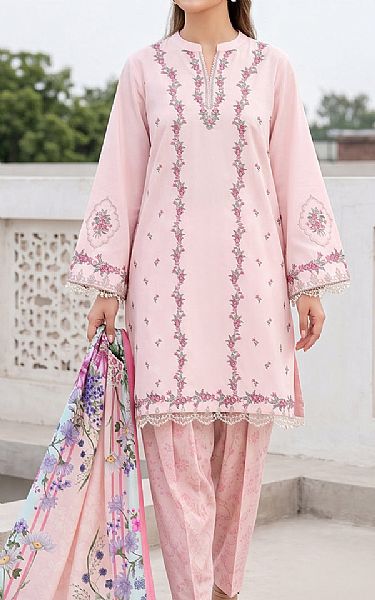 So Kamal Pale Pink Lawn Suit | Pakistani Lawn Dress in USA- Image 1