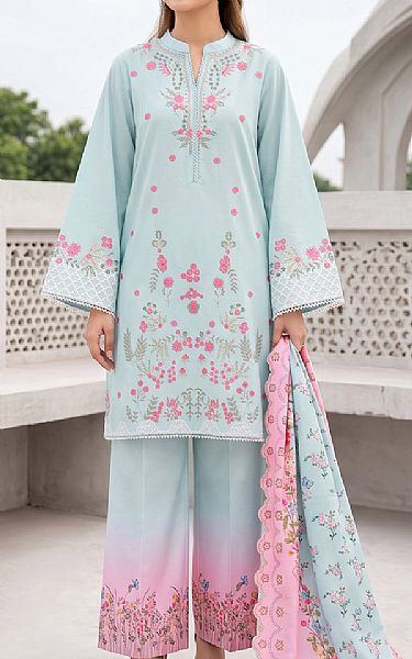 So Kamal Light Blue Lawn Suit | Pakistani Lawn Dress in USA- Image 1