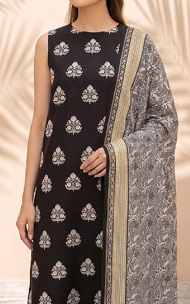 So Kamal Black/Off White Lawn Suit (2 pcs) | Pakistani Lawn Dress in USA- Image 2