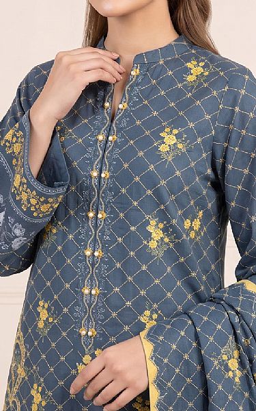 So Kamal Pickled Bluewood Lawn Suit (2 pcs) | Pakistani Lawn Dress in USA- Image 2