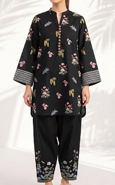 So Kamal Black Lawn Suit (2 pcs) | Pakistani Lawn Dress in USA- Image 1