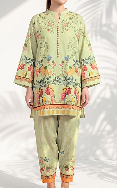 So Kamal Green Mist Lawn Suit (2 pcs) | Pakistani Lawn Dress in USA- Image 1