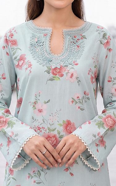 So Kamal Light Blue Lawn Suit (2 pcs) | Pakistani Lawn Dress in USA- Image 2