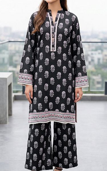 So Kamal Black/Off White Lawn Suit (2 pcs) | Pakistani Lawn Dress in USA- Image 1
