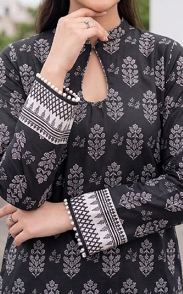 So Kamal Black/Off White Lawn Suit (2 pcs) | Pakistani Lawn Dress in USA- Image 2