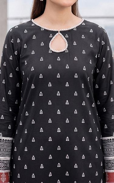 So Kamal Black/Off White Lawn Suit (2 pcs) | Pakistani Lawn Dress in USA- Image 2