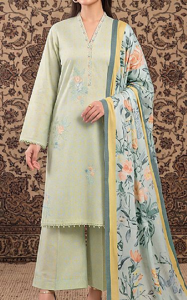 So Kamal Sand/Pale Blue Lawn Suit | Pakistani Lawn Dress in USA- Image 1