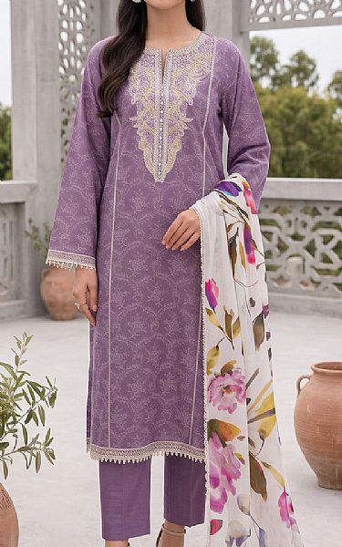 So Kamal Dusty Purple Lawn Suit | Pakistani Lawn Dress in USA- Image 1