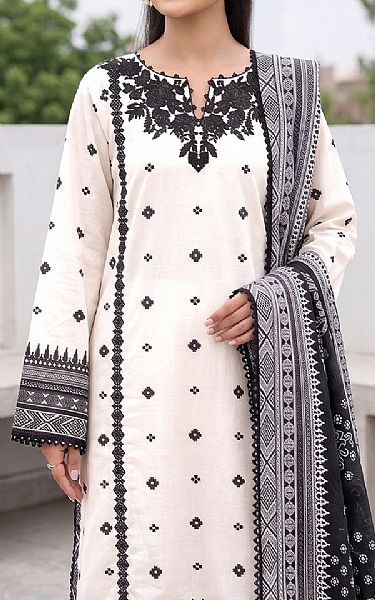 So Kamal White/Black Lawn Suit | Pakistani Lawn Dress in USA- Image 2