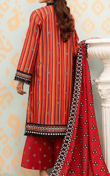 So Kamal Orange Lawn Suit | Pakistani Lawn Suits- Image 2