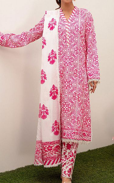 So Kamal Pink/White Lawn Suit | Pakistani Lawn Suits- Image 1