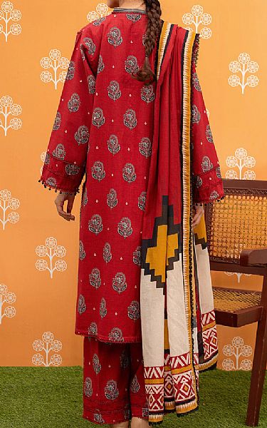 So Kamal Cornell Red Lawn Suit | Pakistani Lawn Suits- Image 2