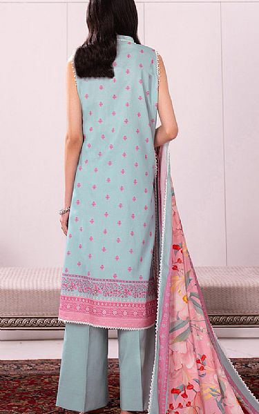 So Kamal Sky Blue Lawn Suit (2 pcs) | Pakistani Lawn Dress in USA- Image 2