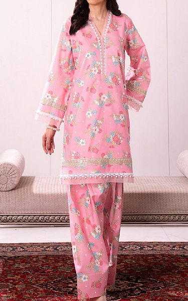 So Kamal Pink Lawn Suit (2 pcs) | Pakistani Lawn Dress in USA- Image 1