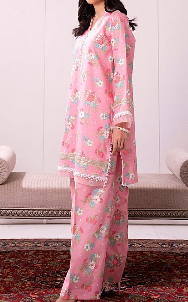 So Kamal Pink Lawn Suit (2 pcs) | Pakistani Lawn Dress in USA- Image 2