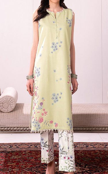 So Kamal Beryl Green Lawn Suit (2 pcs) | Pakistani Lawn Dress in USA- Image 1
