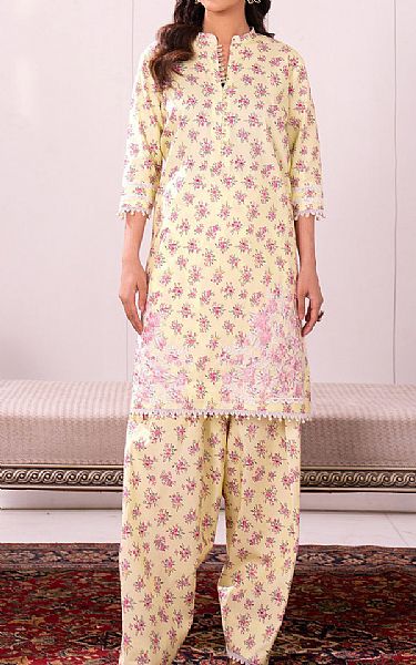 So Kamal Off White Lawn Suit (2 pcs) | Pakistani Lawn Dress in USA- Image 1