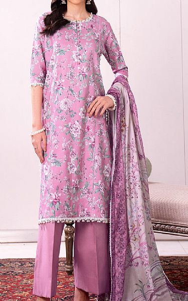 So Kamal Pink Pearl Lawn Suit (2 pcs) | Pakistani Lawn Dress in USA- Image 1