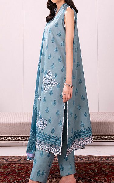 So Kamal Cadet Grey Lawn Suit | Pakistani Lawn Dress in USA- Image 2