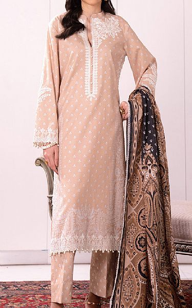 So Kamal Desert Sand Lawn Suit | Pakistani Lawn Dress in USA- Image 1