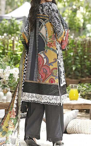 Threads And Motifs Black Lawn Suit | Pakistani Dresses in USA- Image 2