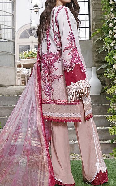 Threads And Motifs Baby Pink Lawn Suit | Pakistani Dresses in USA- Image 2