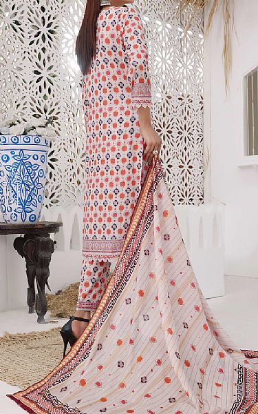 Vs Textile White Lawn Suit | Pakistani Lawn Dress in USA- Image 2
