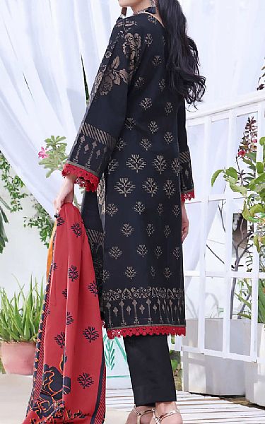 Vs Textile Black Khaddar Suit | Pakistani Winter Dresses- Image 2