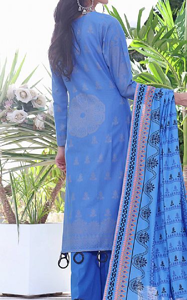 Vs Textile Cornflower Blue Khaddar Suit | Pakistani Winter Dresses- Image 2