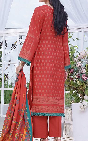 Vs Textile Pastel Red Khaddar Suit | Pakistani Winter Dresses- Image 2