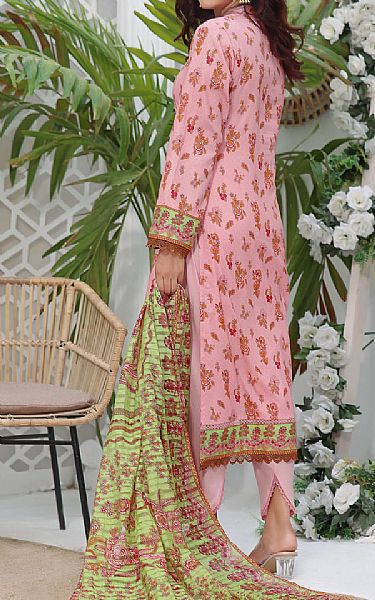 Vs Textile Baby Pink Lawn Suit | Pakistani Lawn Suits- Image 2