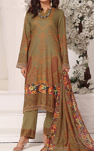 Vs Textile Brown Lawn Suit | Pakistani Lawn Dress in USA- Image 1