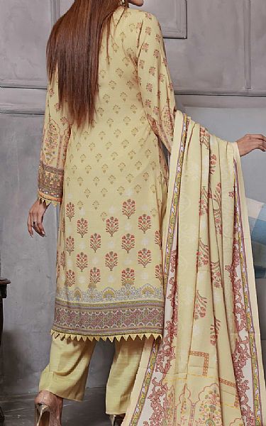 Vs Textile Cream Leather Suit | Pakistani Winter Dresses- Image 2
