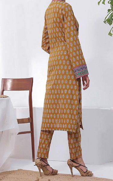 Vs Textile Bronze Lawn Suit (2 Pcs) | Pakistani Lawn Dress in USA- Image 2