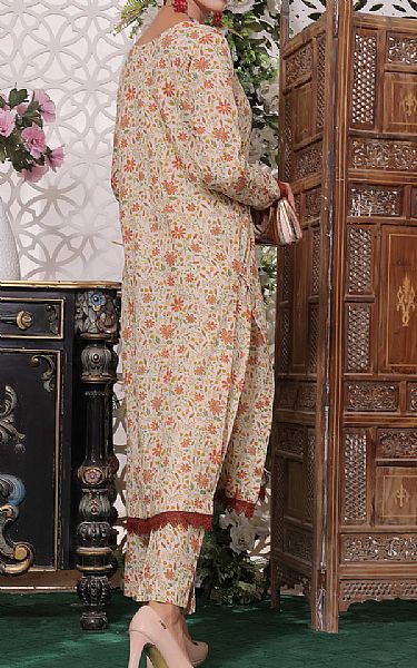 Vs Textile Ivory Lawn Suit (2 Pcs) | Pakistani Lawn Suits- Image 2