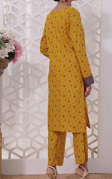 Vs Textile Orange Lawn Suit (2 Pcs) | Pakistani Lawn Suits- Image 2