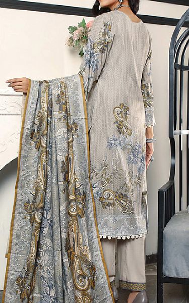 Vs Textile Grey Wool Suit | Pakistani Winter Dresses- Image 2