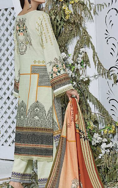 Vs Textile Light Pistachio Khaddar Suit | Pakistani Winter Dresses- Image 2