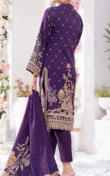Vs Textile Indigo Khaddar Suit | Pakistani Winter Dresses- Image 2